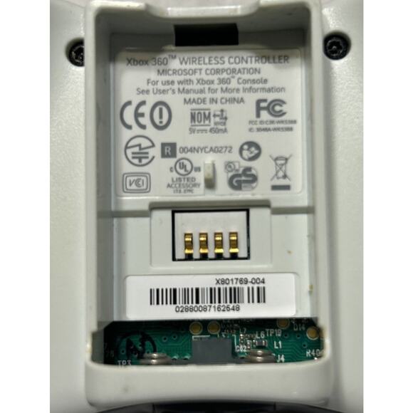 Microsoft Xbox 360 Wireless White Controller - OEM Official Original - Picture 8 of 8